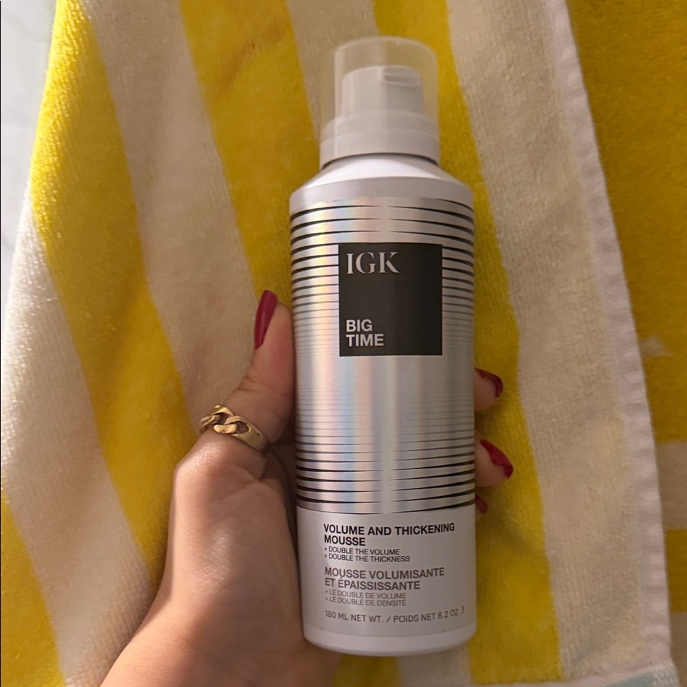 IGK Big Time Volume Mousse - Silver and Black